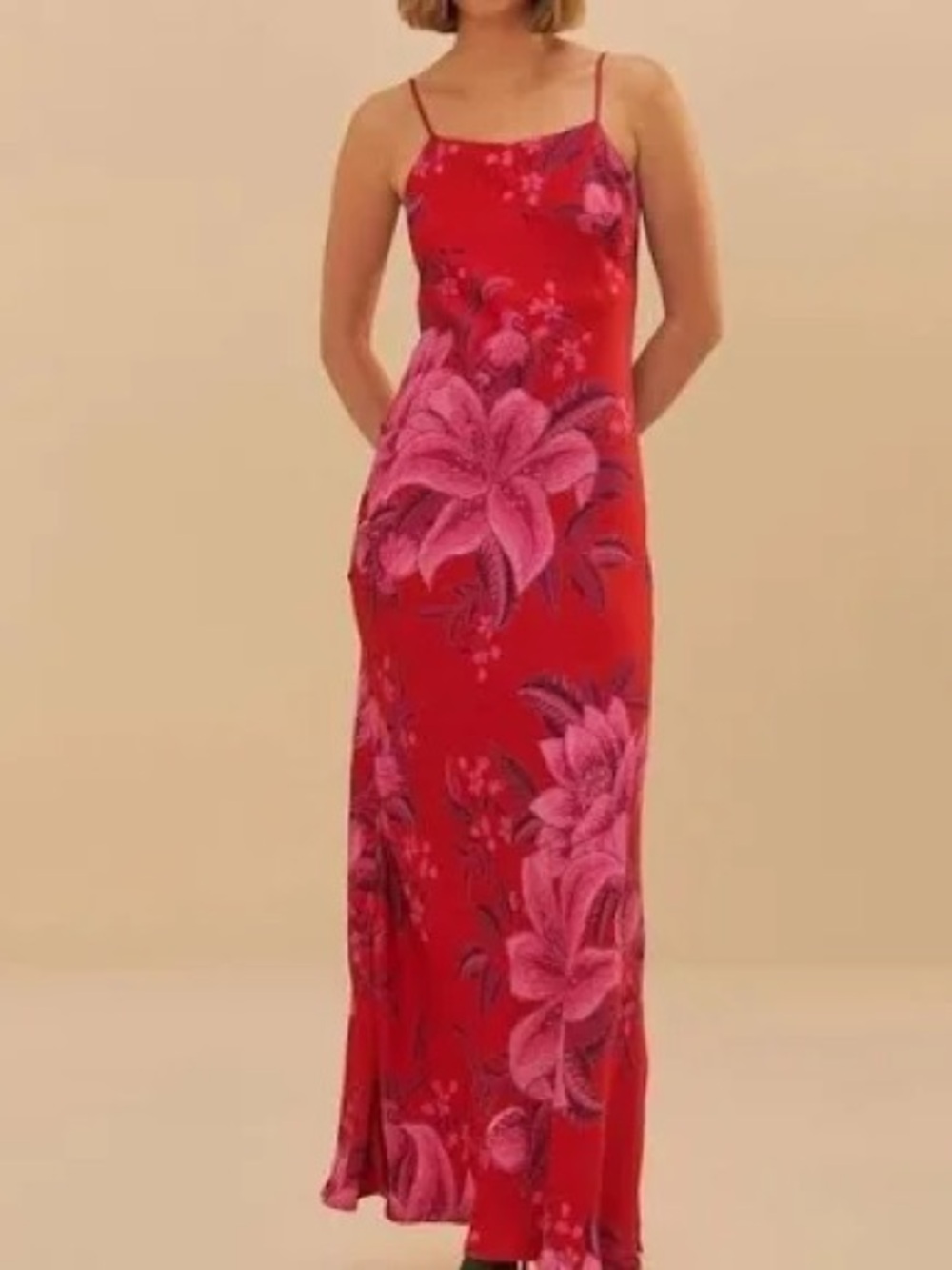 Farm Rio Summer Fruit Maxi Slip Dress Small